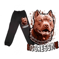 Zdjęcie produktu Spodnie Pies agresive sportowe bawełna pitbull